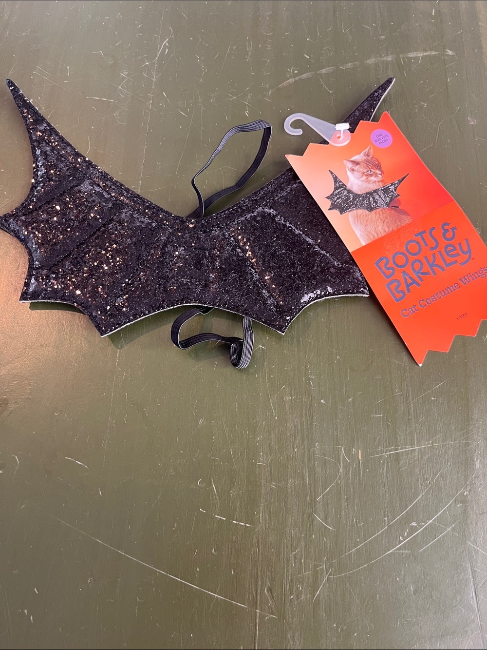 Boots & Barkley Black Glitter Bat Wings for Small Pets